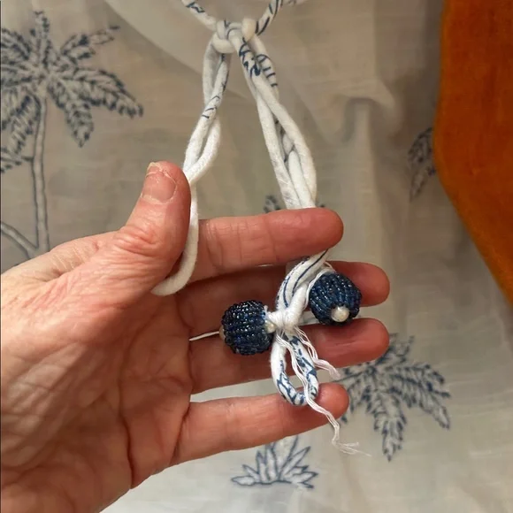 Tommy Bahama Blue Island Palm Tree Cover-Up – Size Large – Tropical Resort Style - Picture 4 of 9